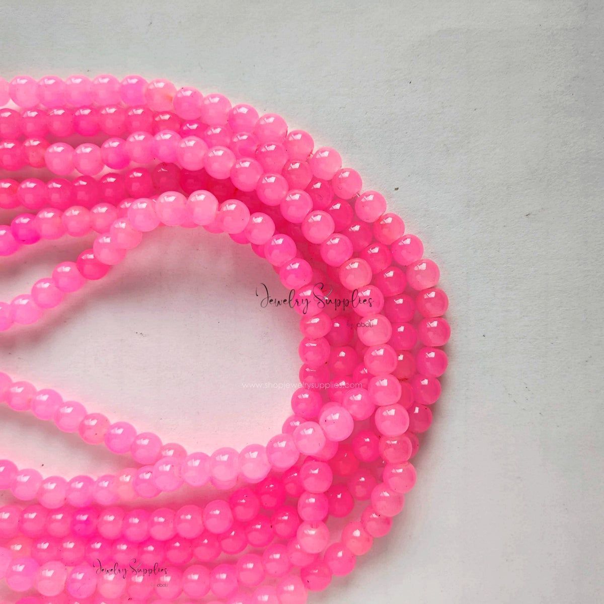 6 mm glass beads for beaded jewellery making round beads GB6P18 135+ beads