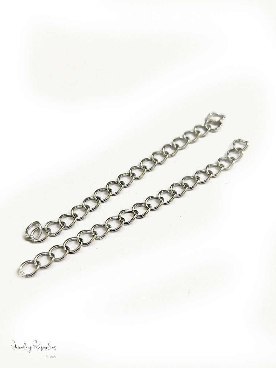 304 Stainless Steel Chain Extenders anti tarnish chain extension for necklace and bracelets SSEC5 1 chain