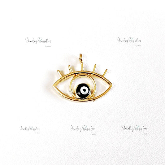 Evil Eye frame charm black