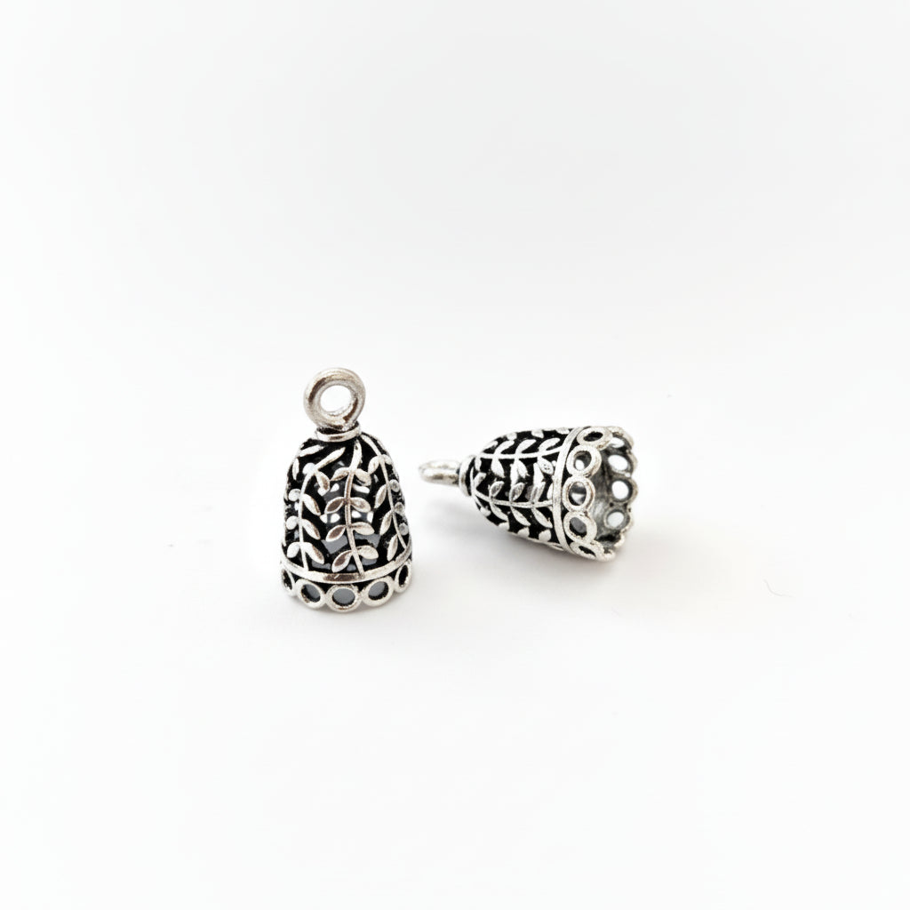 Silver jhumka bases MJBS87