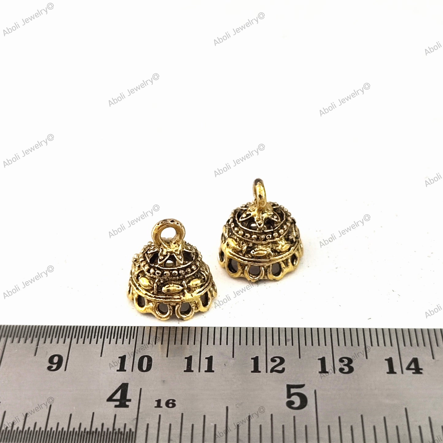 Small golden Jhumka Earring Components small jhumka base MJBG18