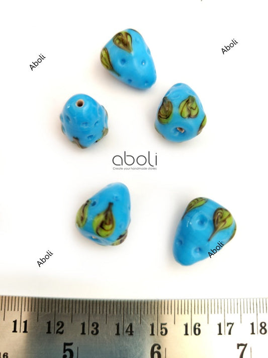 Lampwork beads lamp work glass beads handmade jewellery beads LMPWB22