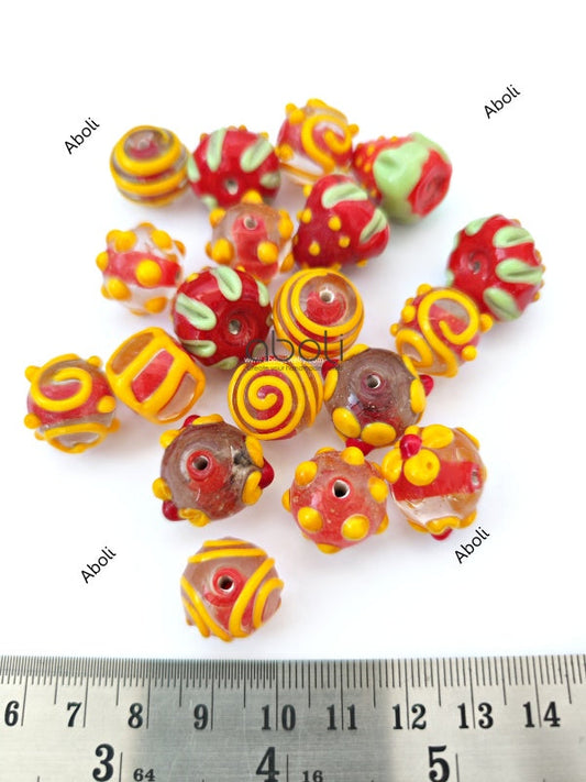 Lampwork beads lamp work glass beads bracelet set jewellery beads LMPWB50