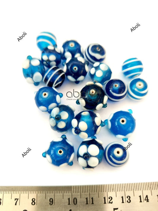 Lampwork beads lamp work glass beads bracelet set jewellery beads LMPWB64