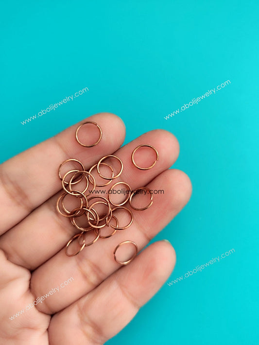 8 mm copper jump ring tarnish resistant brass jump rings JRCB8