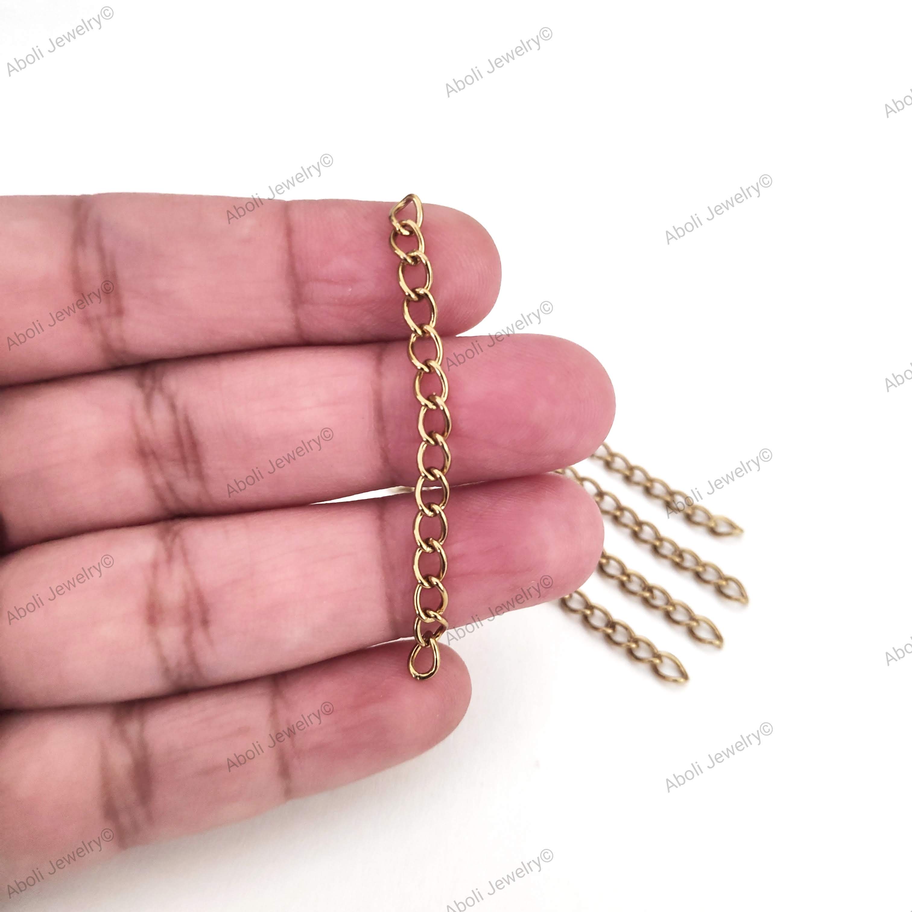 Antique golden extender chains brass extension chains BECAG