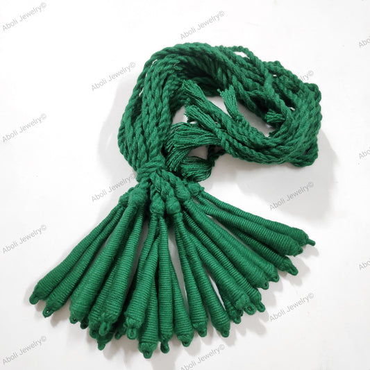Dark green Cotton dori premium quality necklace cord cotton back rope for necklace CDRD09