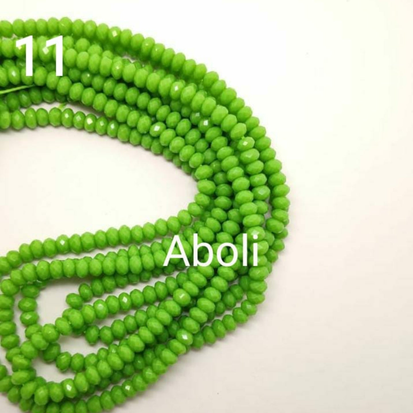 4 X 3 mm spring green mm  rondelle agate beads semiprecious gemstone beads  RAB11