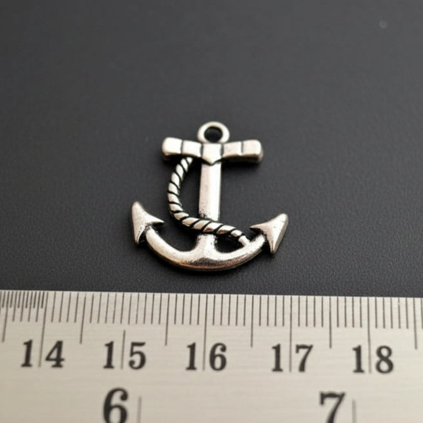 Silver anchor charm CHMS02 1 charm